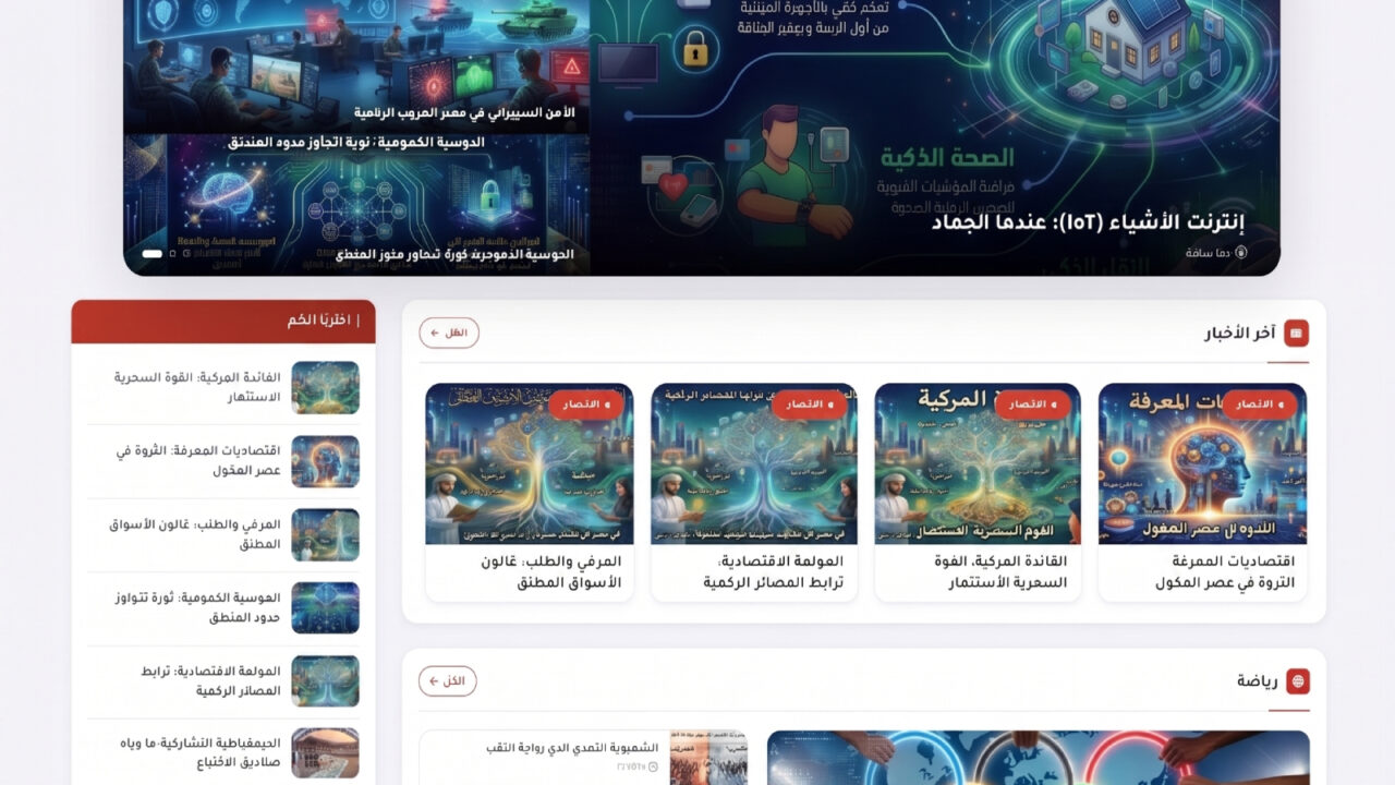 قالب مميز العربي الإخباري لمدونات بلوجر